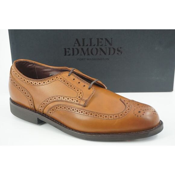 Allen Edmonds Nomad Brogue Wingtip Oxford Men Shoes Size 9.5 Leather NIB $395